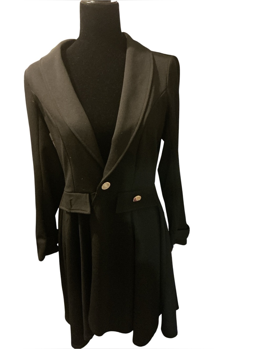 Trende Classic Black Women's Blazer Coat